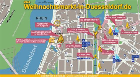 Ontdek de Geheimen van de Kerstmarkt Düsseldorf met deze Plattegrond